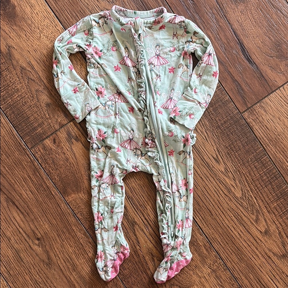 Posh Peanut Nutcracker Ballet Christmas Footies 3-6 months